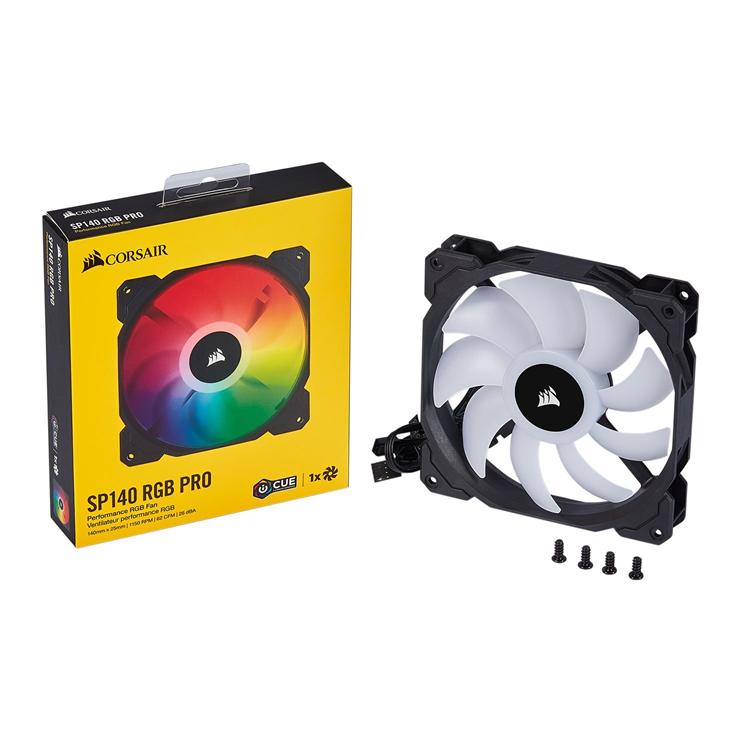Corsair Co-9050095 SP140 iCUE ARGB PRO 140mm Single Fan Expansion Pack 4 Corsair Co-9050095 SP140 iCUE ARGB PRO 140mm Single Fan Expansion Pack - Image 4