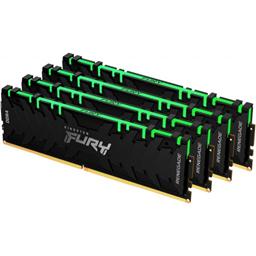 Kingston KF436C16RB1AK4/64 Fury Renegade RGB 64GB (4x16GB) DDR4-3600MHz CL16 1.35V Black Desktop Memory 1 Kingston KF436C16RB1AK4/64 Fury Renegade RGB 64GB (4x16GB) DDR4-3600MHz CL16 1.35V Black Desktop Memory