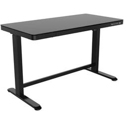 LEKKERMOTION LM-ET118-N-BLACK Sit-Stand Rectangular Glass-Top Height Adjustable Desk 1/1 - Black 2 LEKKERMOTION LM-ET118-N-BLACK Sit-Stand Rectangular Glass-Top Height Adjustable Desk 1/1 - Black - Image 2