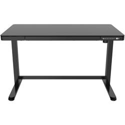 LEKKERMOTION LM-ET118-N-BLACK Sit-Stand Rectangular Glass-Top Height Adjustable Desk 1/1 - Black 1 LEKKERMOTION LM-ET118-N-BLACK Sit-Stand Rectangular Glass-Top Height Adjustable Desk 1/1 - Black