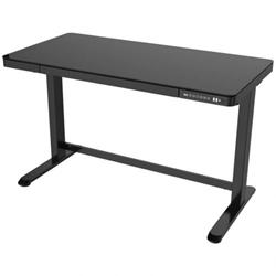 Lekkermotion LM-ET119-C-BLACK Electric Rectangular Glass-Top Height Adjustable Desk 1 Lekkermotion LM-ET119-C-BLACK Electric Rectangular Glass-Top Height Adjustable Desk