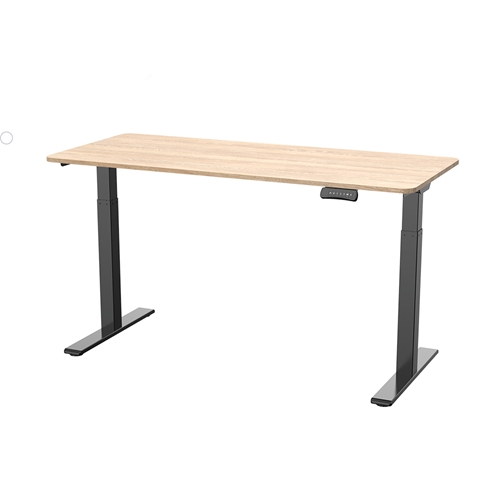 LEKKERMOTION LM-ET268-BLACK Rectangular Height Adjustable Study Desk (140x70 Top) 2/2 1 LEKKERMOTION LM-ET268-BLACK Rectangular Height Adjustable Study Desk (140x70 Top) 2/2
