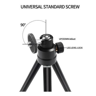 AUSDOM LT1 LIGHTWEIGHT MINI TRIPOD|ADJUSTABLE LEGS|360 DEGREE ROTATION|90 DEGREE TILT – BLACK 3 AUSDOM LT1 LIGHTWEIGHT MINI TRIPOD|ADJUSTABLE LEGS|360 DEGREE ROTATION|90 DEGREE TILT – BLACK - Image 3