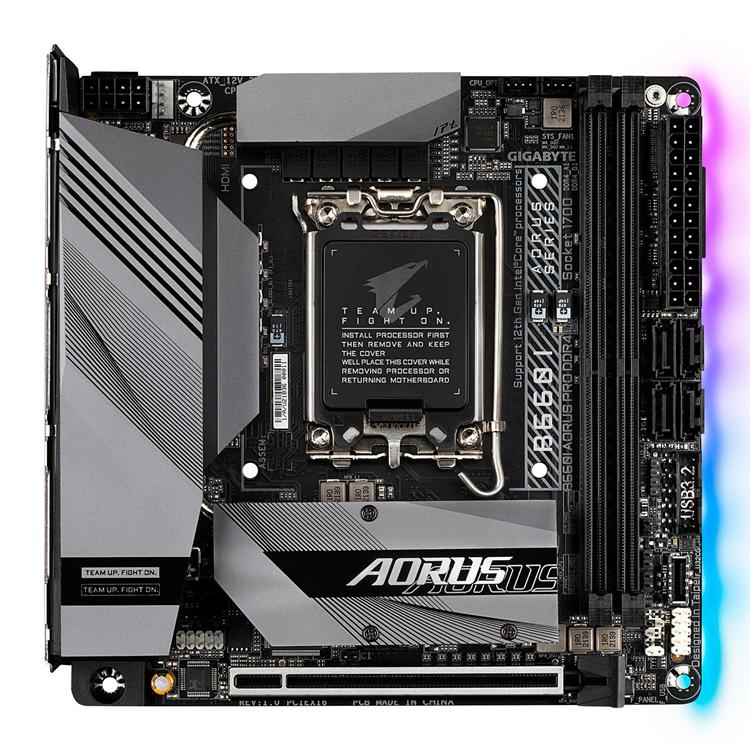Gigabyte Intel B660I AORUS PRO DDR4 PCIe 4.0 mITX Motherboard 2 Gigabyte Intel B660I AORUS PRO DDR4 PCIe 4.0 mITX Motherboard - Image 2