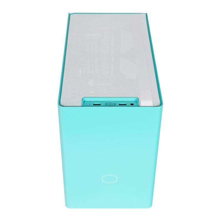 Cooler Master MCB-NR200P-ACNN-S00 MasterBox NR200P Tempered Glass Caribbean Blue Mini-ITX Gaming Chassis 2 Cooler Master MCB-NR200P-ACNN-S00 MasterBox NR200P Tempered Glass Caribbean Blue Mini-ITX Gaming Chassis - Image 2