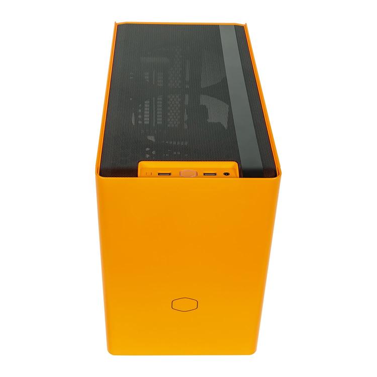 Cooler Master MCB-NR200P-OCNN-S00 MasterBox NR200P Tempered Glass Sunset Orange Mini-ITX Gaming Chassis 2 Cooler Master MCB-NR200P-OCNN-S00 MasterBox NR200P Tempered Glass Sunset Orange Mini-ITX Gaming Chassis - Image 2