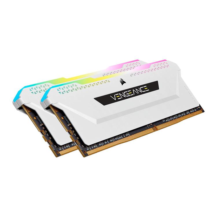 Corsair CMH32GX4M2D3600C18W Vengeance RGB PRO SL White 32GB(2x16GB) 3600MHz DDR4 Memory Kit 3 Corsair CMH32GX4M2D3600C18W Vengeance RGB PRO SL White 32GB(2x16GB) 3600MHz DDR4 Memory Kit - Image 3