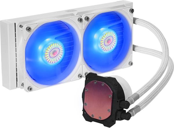 CoolerMaster MLW-D24M-A18PC-RW MasterLiquid ML240L V2 RGB White AIO CPU Liquid Cooler 5 CoolerMaster MLW-D24M-A18PC-RW MasterLiquid ML240L V2 RGB White AIO CPU Liquid Cooler - Image 5