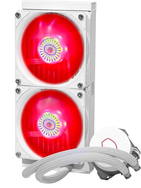 CoolerMaster MLW-D24M-A18PC-RW MasterLiquid ML240L V2 RGB White AIO CPU Liquid Cooler 4 CoolerMaster MLW-D24M-A18PC-RW MasterLiquid ML240L V2 RGB White AIO CPU Liquid Cooler - Image 4