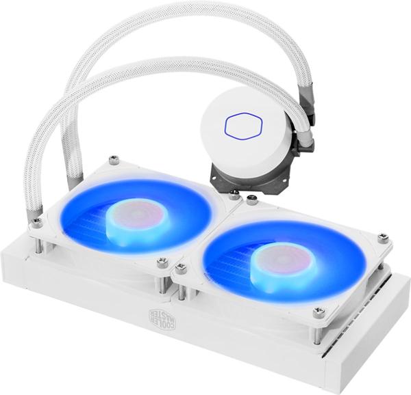 CoolerMaster MLW-D24M-A18PC-RW MasterLiquid ML240L V2 RGB White AIO CPU Liquid Cooler 3 CoolerMaster MLW-D24M-A18PC-RW MasterLiquid ML240L V2 RGB White AIO CPU Liquid Cooler - Image 3