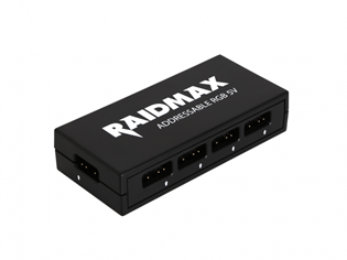 RAIDMAX ARGB LED 4 PORT (3 PIN) CONTROLLER | 4 PIN RGB MOTHERBOARD CONNECTOR 1 RAIDMAX ARGB LED 4 PORT (3 PIN) CONTROLLER | 4 PIN RGB MOTHERBOARD CONNECTOR