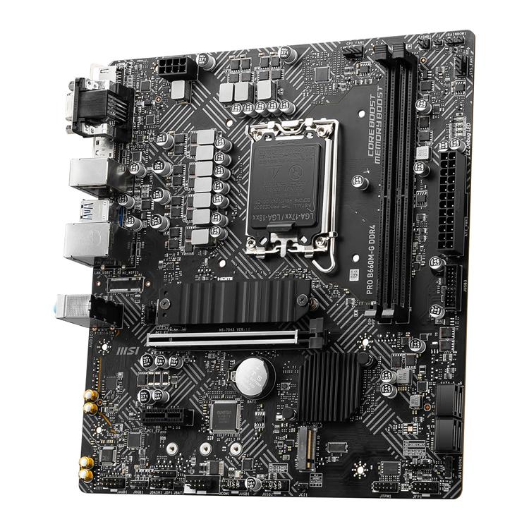 MSI PRO B660M-G DDR4 Intel B660 Alder Lake LGA 1700 Micro-ATX Desktop Motherboard 3 MSI PRO B660M-G DDR4 Intel B660 Alder Lake LGA 1700 Micro-ATX Desktop Motherboard - Image 3