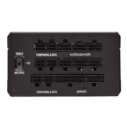 Corsair CP-9020139 HX1000 Fully Modular 80PLUS Platinum Power Supply/PSU 2 Corsair CP-9020139 HX1000 Fully Modular 80PLUS Platinum Power Supply/PSU - Image 2