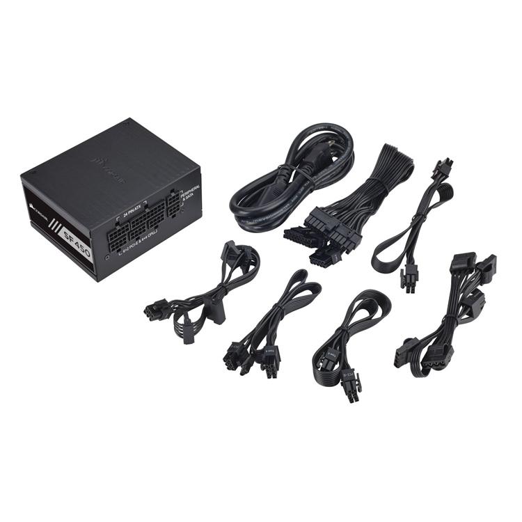 Corsair CP-9020104 SF450 450W SFX Silent 80+ Gold PSU/Power Supply 4 Corsair CP-9020104 SF450 450W SFX Silent 80+ Gold PSU/Power Supply - Image 4