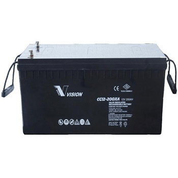 RCT BAT CG12-200XA VISION 200AH GEL VRLA Black Battery 1 RCT BAT CG12-200XA VISION 200AH GEL VRLA Black Battery