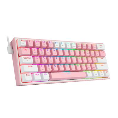 REDRAGON FIZZ PRO RGB 61 KEY Mechancal Wireless Gaming Keyboard – Pink/White 3 REDRAGON FIZZ PRO RGB 61 KEY Mechancal Wireless Gaming Keyboard – Pink/White - Image 3