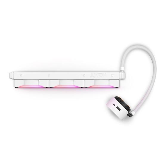 NZXT RL-KRZ73-RW Kraken Z73 360mm Hydro RGB AIO CPU Liquid Cooler - White 3 NZXT RL-KRZ73-RW Kraken Z73 360mm Hydro RGB AIO CPU Liquid Cooler - White - Image 3