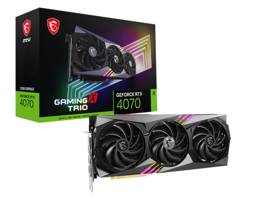 MSI GeForce RTX 4070 GAMING X TRIO 12GB GDDR6X 192-bit Graphics Card 1 MSI GeForce RTX 4070 GAMING X TRIO 12GB GDDR6X 192-bit Graphics Card