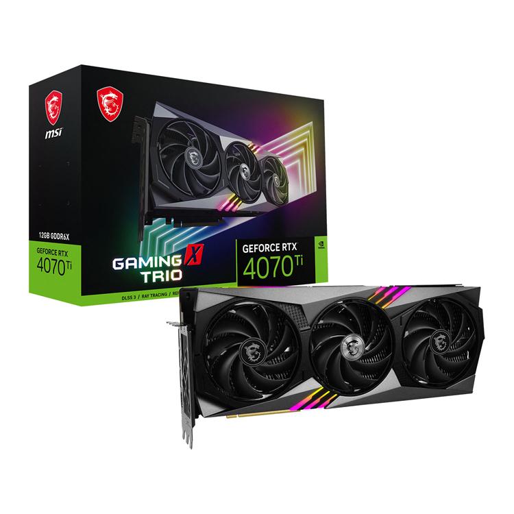 MSI GeForce RTX 4070 Ti GAMING X TRIO 12GB GDDR6X 192-Bit PCIe 4.0 Desktop Graphics Card 1 MSI GeForce RTX 4070 Ti GAMING X TRIO 12GB GDDR6X 192-Bit PCIe 4.0 Desktop Graphics Card