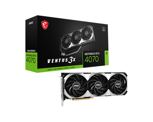 MSI GeForce RTX 4070 VENTUS 3X 12GB GDDR6X 192-bit Graphics Card 1 MSI GeForce RTX 4070 VENTUS 3X 12GB GDDR6X 192-bit Graphics Card