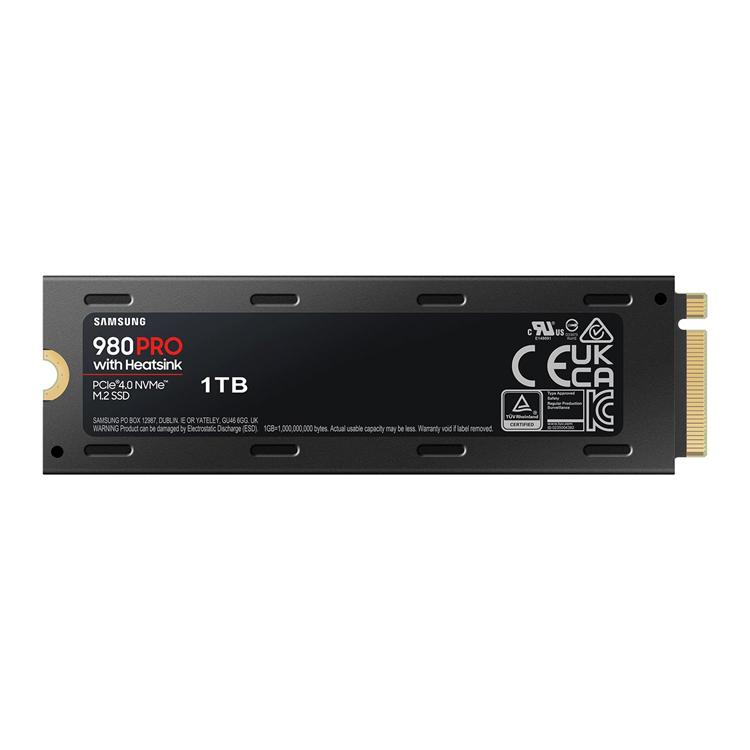 Samsung MZ-V8P1T0CW 980 PRO 1TB NVMe M.2 2280 PCI-Express 4.0 x4 SSD With Heatsink 3 Samsung MZ-V8P1T0CW 980 PRO 1TB NVMe M.2 2280 PCI-Express 4.0 x4 SSD With Heatsink - Image 3