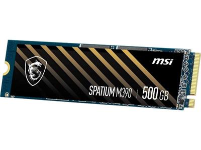 MSI SPATIUM M390 500GB NVMe M.2 (2280) PCIe Gen3 x4 Solid State Drive 2 MSI SPATIUM M390 500GB NVMe M.2 (2280) PCIe Gen3 x4 Solid State Drive - Image 2