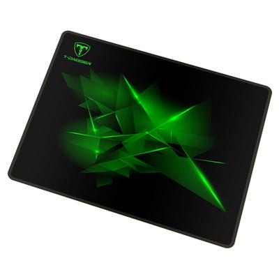 T-DAGGER GEOMETRY MEDIUM SIZE 360MM X 300MM X 3MM GAMING MOUSE PAD BLACK AND GREEN 2 T-DAGGER GEOMETRY MEDIUM SIZE 360MM X 300MM X 3MM GAMING MOUSE PAD BLACK AND GREEN - Image 2