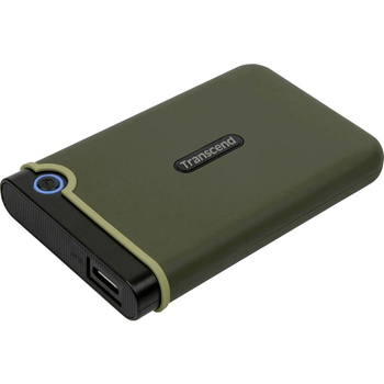 Transcend TS2TSJ25M3G 2TB USB 3.1 Storejet 25M3 Military Green Portable HDD 2 Transcend TS2TSJ25M3G 2TB USB 3.1 Storejet 25M3 Military Green Portable HDD - Image 2