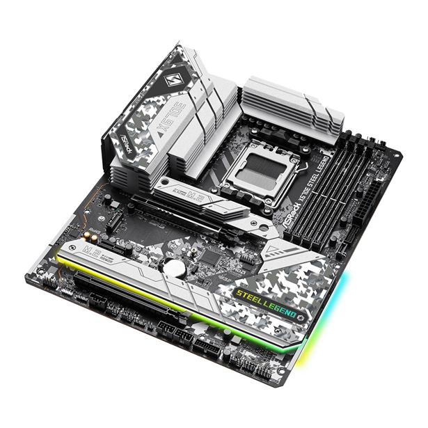 ASRock X670E Steel Legend AMD X670E Ryzen Socket AM5 ATX Desktop Motherboard 3 ASRock X670E Steel Legend AMD X670E Ryzen Socket AM5 ATX Desktop Motherboard - Image 3