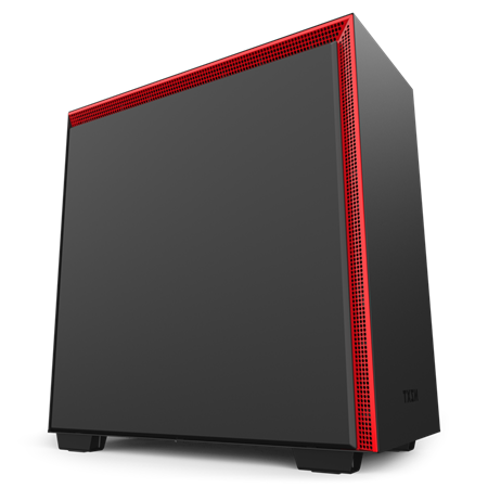 NZXT H710 TEMPERED GLASS MID TOWER CASE - BLACK/RED 1 NZXT H710 TEMPERED GLASS MID TOWER CASE - BLACK/RED