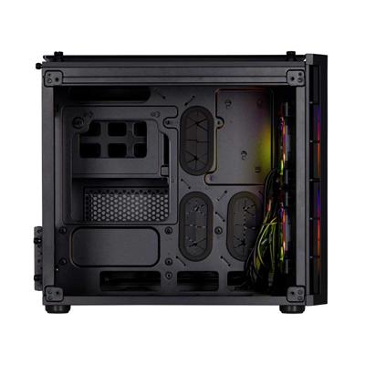 CORSAIR CRYSTAL BLACK 280X RGB GLASS MICRO ATX PC GAMING CASE 3 CORSAIR CRYSTAL BLACK 280X RGB GLASS MICRO ATX PC GAMING CASE