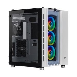 Corsair Crystal Series 680X ARGB High Airflow Tempered Glass Mid Tower Case – White CC-9011169