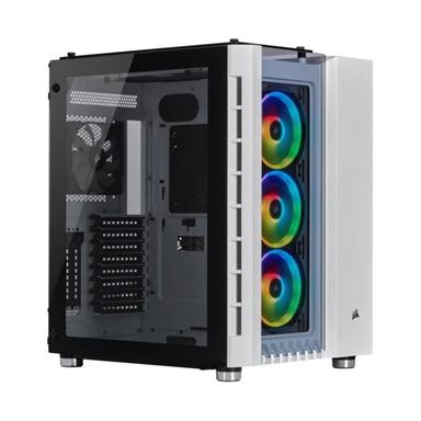 Corsair Crystal Series 680X ARGB High Airflow Tempered Glass Mid Tower Case – White CC-9011169