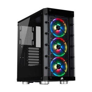 CORSAIR ICUE 465X RGB TEMPERED GLASS MID TOWER SMART CASE- BLACK
