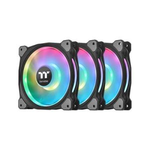 THERMALTAKE Riing DUO 120mm ARGB Fan with FAN CONTROLLER WORKS WITH ALEXA 3 Pack