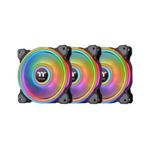 THERMALTAKE Riing QUAD 120mm BLACK ARGB FAN 3 PACK