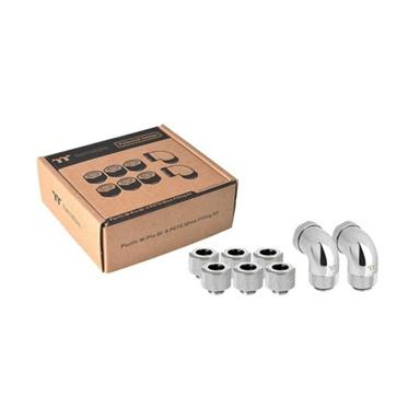 THERMALTAKE PACIFIC M-Pro G1/4 PETG 12mm FITTING KIT CHROME