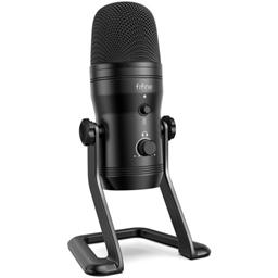 FIFINE K690 CARDIOID USB MULTI-POLAR PATTERN CONDENSER MICROPHONE WITH STAND – BLACK 1 FIFINE K690 CARDIOID USB MULTI-POLAR PATTERN CONDENSER MICROPHONE WITH STAND – BLACK