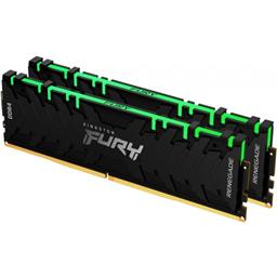Kingston Fury Renegade RGB 16GB (2x8GB) DDR4-4000MHz CL19 1.35V Black Desktop Memory 1 Kingston Fury Renegade RGB 16GB (2x8GB) DDR4-4000MHz CL19 1.35V Black Desktop Memory