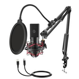 Fifine T732 USB Condensor Microphone with Arm Desk Mount Kit – Black 1 Fifine T732 USB Condensor Microphone with Arm Desk Mount Kit – Black