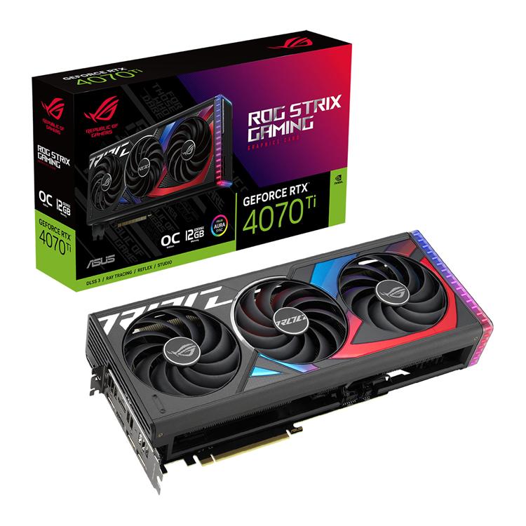 ASUS GeForce RTX 4070 Ti ROG Strix OC Edition 12GB GDDR6X 192-Bit PCIe 4.0 Desktop Graphics Card 1 ASUS GeForce RTX 4070 Ti ROG Strix OC Edition 12GB GDDR6X 192-Bit PCIe 4.0 Desktop Graphics Card