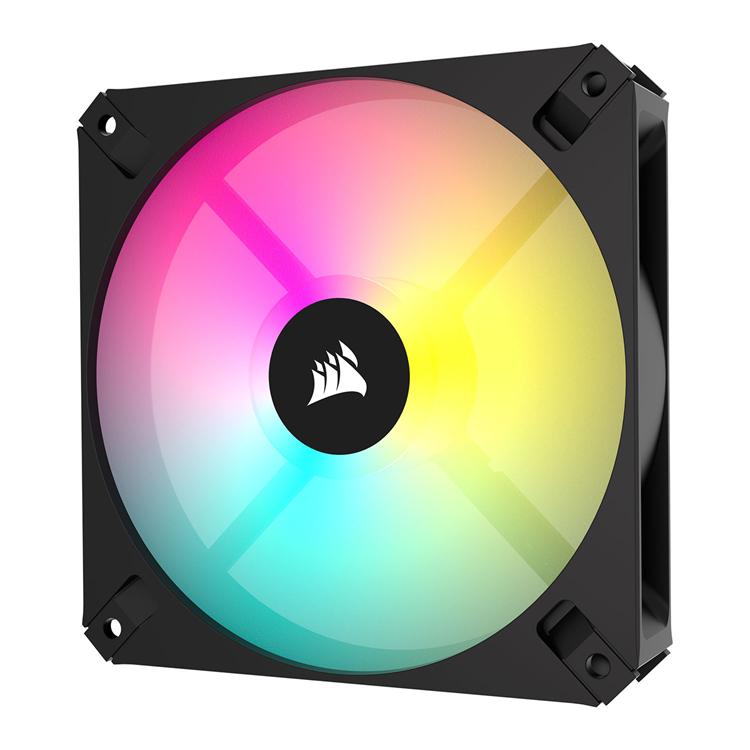Corsair iCUE AR120 ARGB 120mm PWM 1850 RPM Black Case Fan - 3-Pack 3 Corsair iCUE AR120 ARGB 120mm PWM 1850 RPM Black Case Fan - 3-Pack