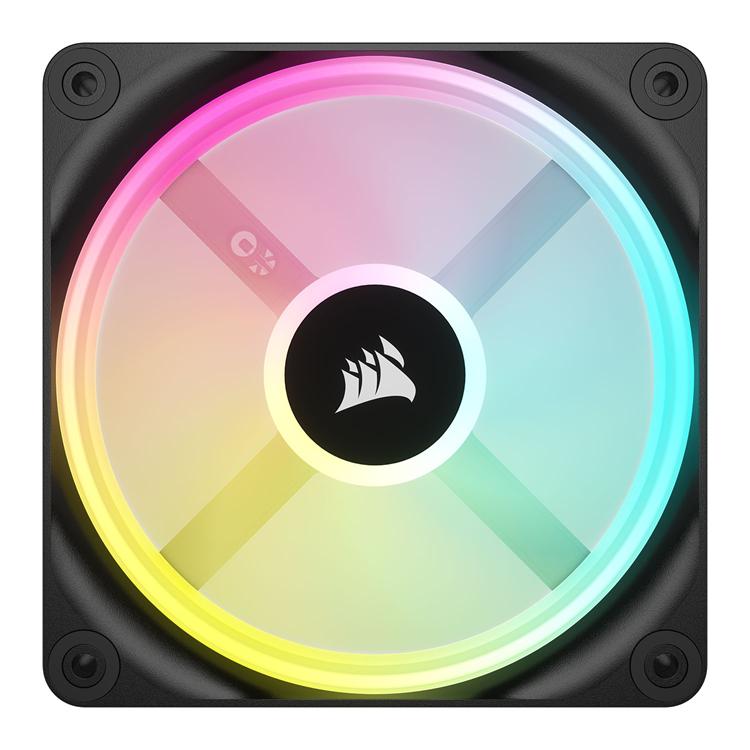 Corsair CO-9051002 QX120 iCUE Link 120mm ARGB 120mm PWM 2400 RPM Black Case Fan - Triple Pack 2 Corsair QX120 iCUE Link 120mm ARGB 120mm PWM 2400 RPM Black Case Fan - Triple Pack