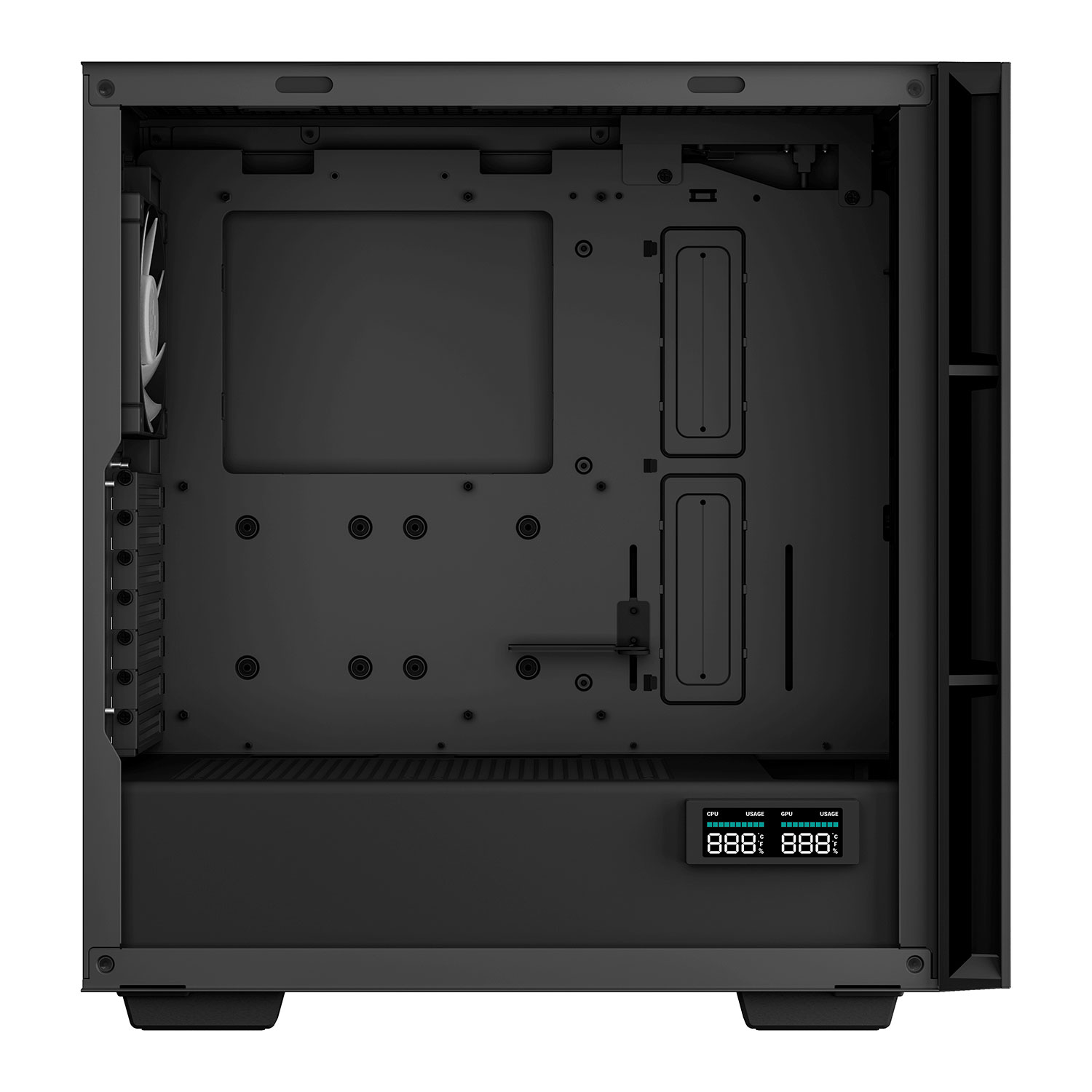 DeepCool CH560 Digital Tempered Glass Mid Tower Black Gaming Case