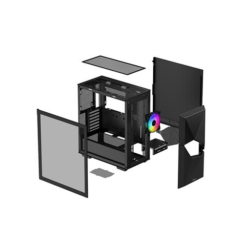 DeepCool Cyclops ARGB Mid-Tower Black Gaming Chassis 4 DeepCool Cyclops ARGB Mid-Tower Black Gaming Chassis