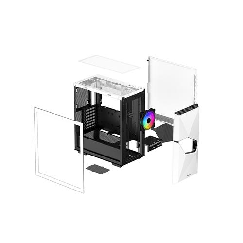 DeepCool Cyclops ARGB Mid-Tower White Gaming Chassis 4 DeepCool Cyclops ARGB Mid-Tower White Gaming Chassis