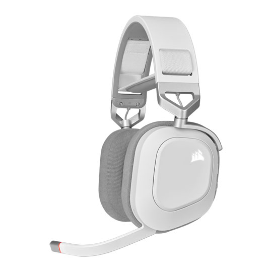 Corsair CA-9011236-AP HS80 RGB Wireless Spatial Audio Premium White Gaming Headset