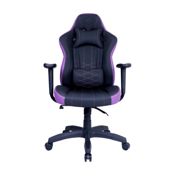CoolerMaster Caliber E1 Leatherette Black & Purple Gaming Chair