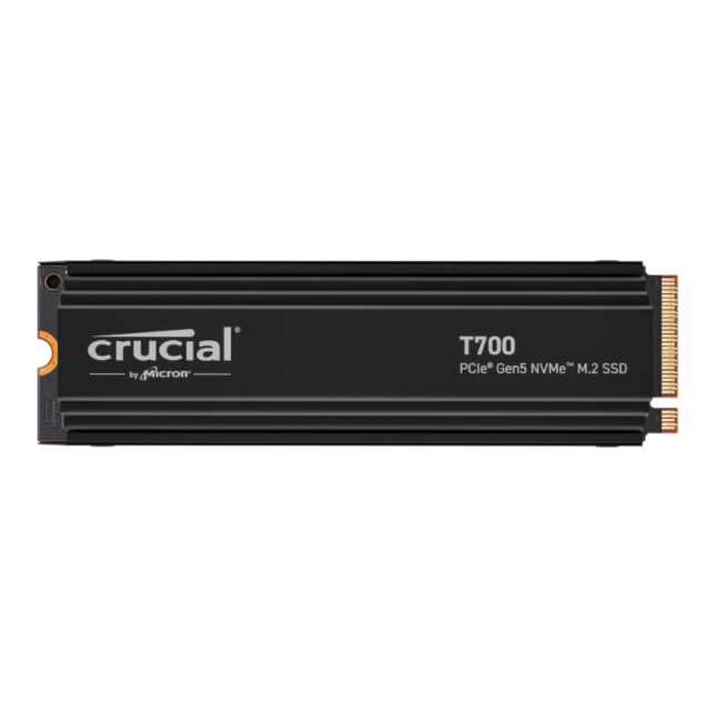 Crucial CT1000T700SSD5 T700 1TB M.2 NVMe Gen5 with Heatsink NAND SSD