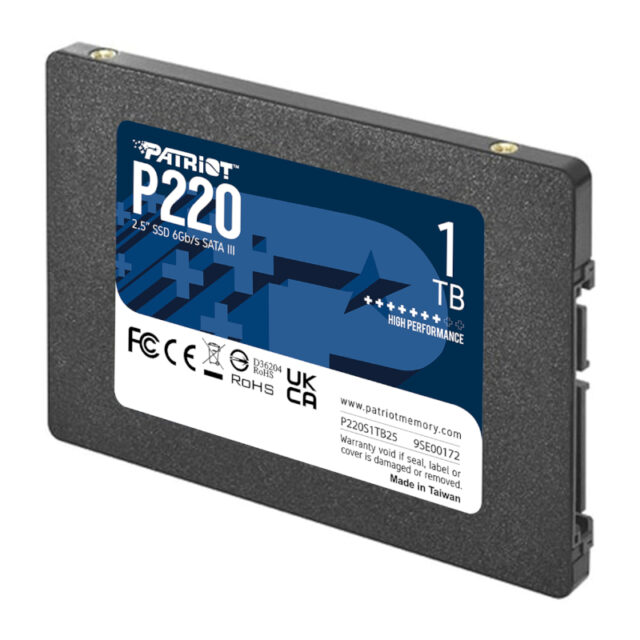 Patriot P220S1TB25 P220 1TB 2.5″ SSD